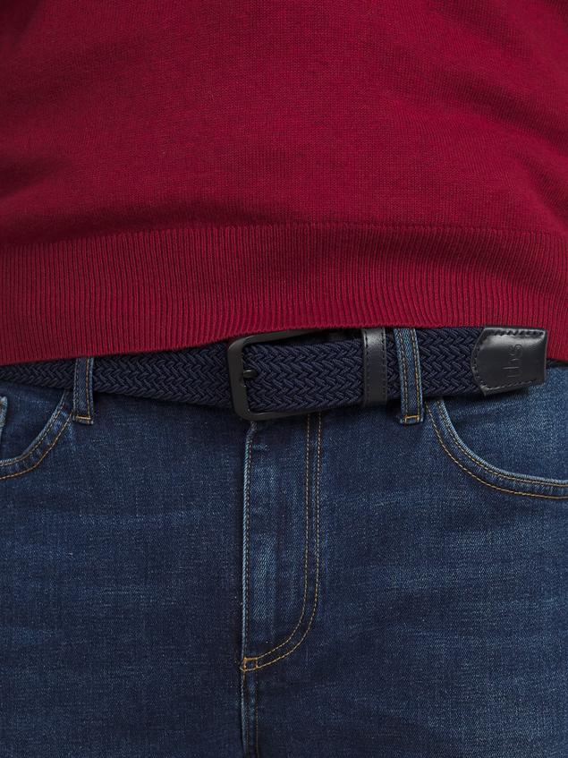 Ceinture en textile homme marine GLOBELT