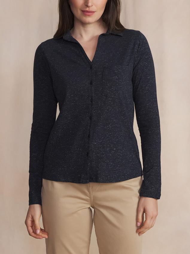 Chemise Femme Coton Biologique Bleu ADINACHE