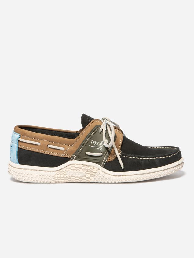 Chaussures bateau homme navy et tan GLOSAIL
