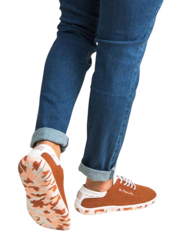 Women's canvas sneakers Cinnamon White Camo JAZARIA