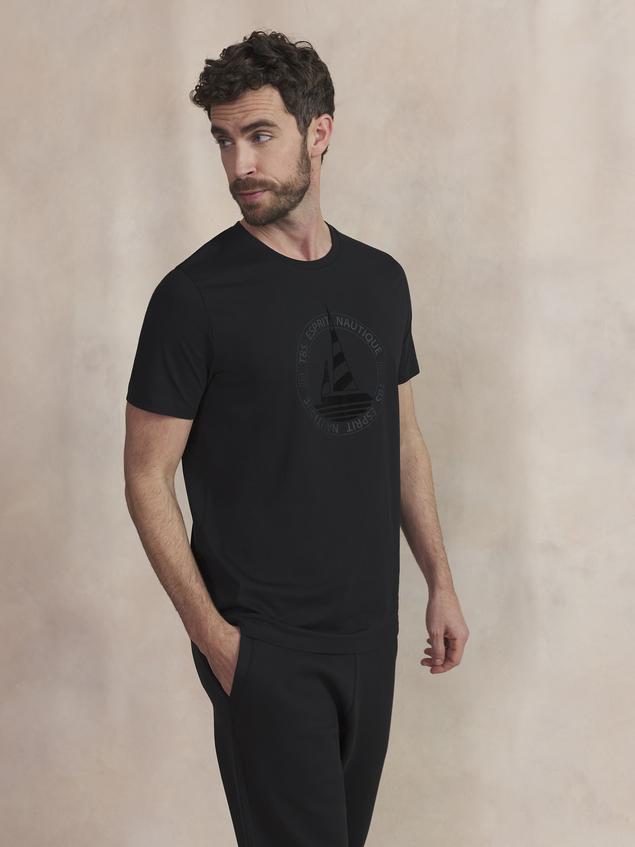 Tee Maille Homme Noir BRIANTEE