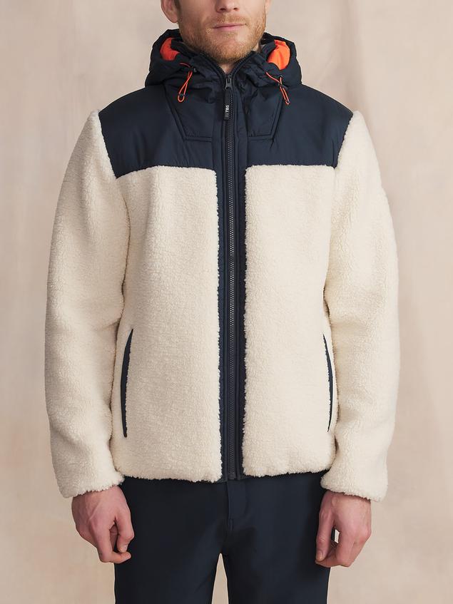 Polaire Sherpa Manches Longues Blanc LORISZIP