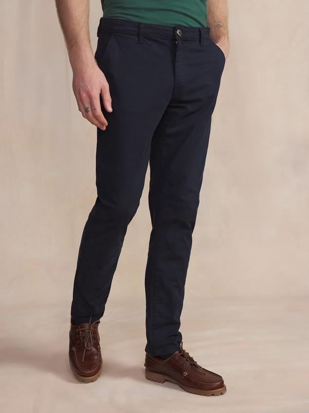 Pantalon Chino Homme Coton Recyclé Bleu FILAOFAN