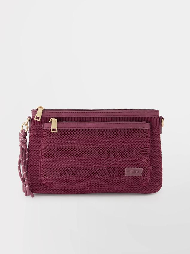 Sac Bandoulière Femme Knit Recyclé Rouge JAZAPOCH