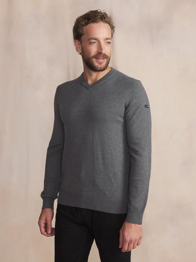 Pull Granit Manches Longues Gris MALIKVER