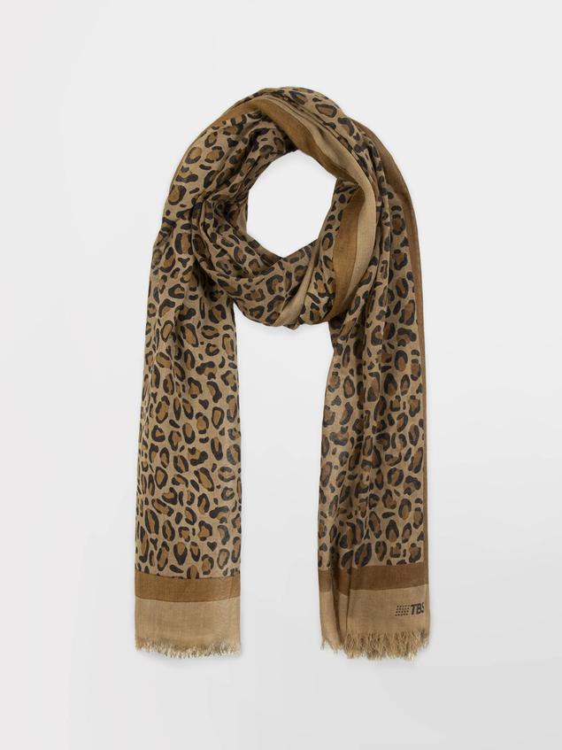 Foulard Femme Rectangulaire Léopard CLEOFOU