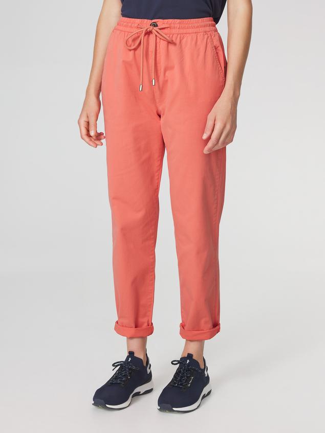 Pantalon Femme Cordon de ressérrage Ceinture Elastiquée Corail SANTAJOG