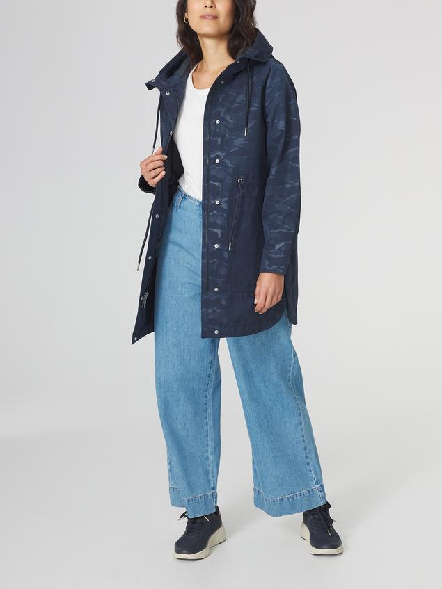 Manteau Femme Coutures Etanches Membrane Imper-respirante Marine PEARLLON