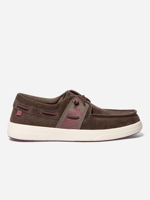 Chaussures Bateau Homme Textile Légères Chataigne GEOBOAT
