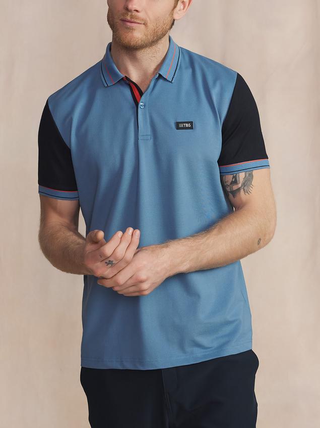 Polo Manches Courtes Bleu IONASPOL