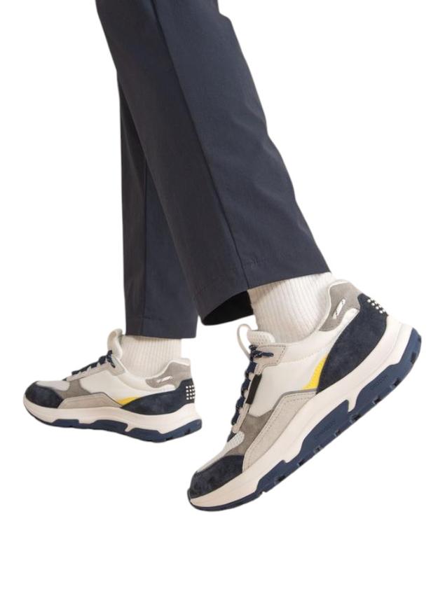Men's running shoes White Navy Yellow JONASSE