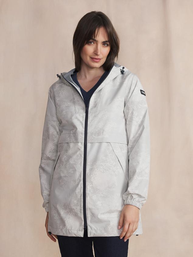 Manteau Femme Coutures étanches Membrane Imper-respirante Blanc MAGDAMAN
