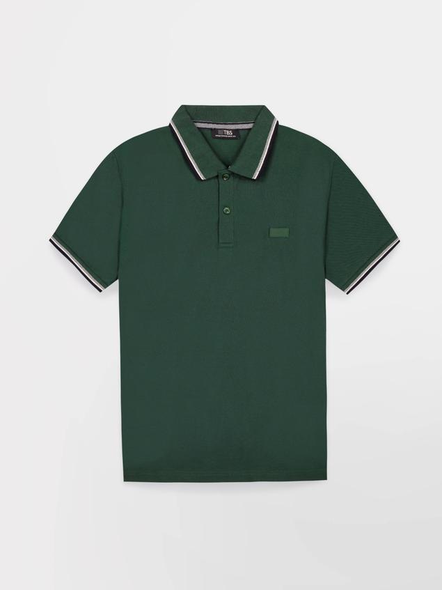 Polo Homme Coton Biologique Vert Sapin YVANEPOL