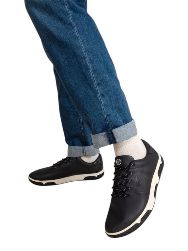 Tennis en cuir homme navy GEDEONE