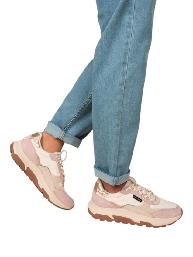 Running femme beige et rose JAZONNE