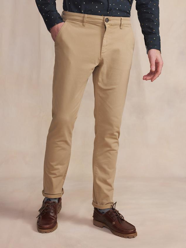 Pantalon Chino Homme Coton Recyclé Marron FILAOFAN
