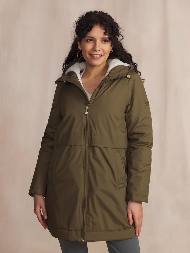 Manteau Long Femme Imperméable A Capuche Marron SUSANLON