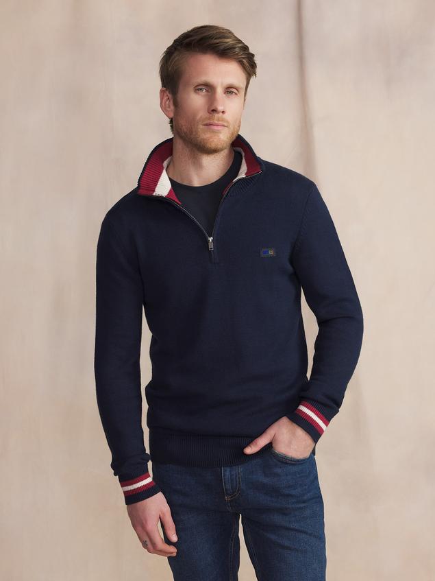 Pull Marine Manches Longues Bleu TATUMCAM