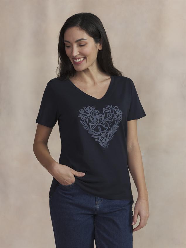 Tee Maille Femme Marine ISANATEE