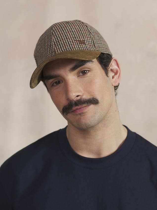 Casquette Homme Textile Carreaux Camel ULYSCAP