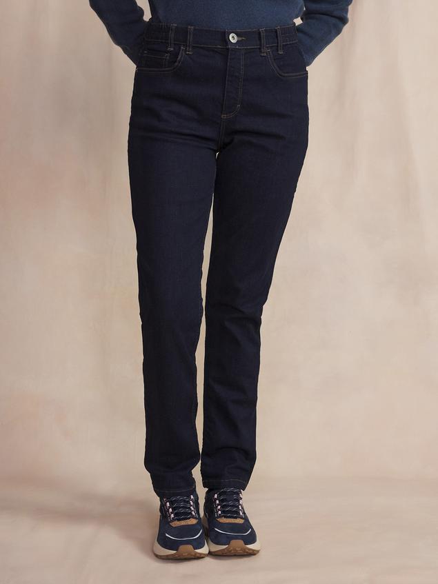 Pantalon Femme En Jean Ceinture Elastiquée Coton Recyclé NAOMIPOC