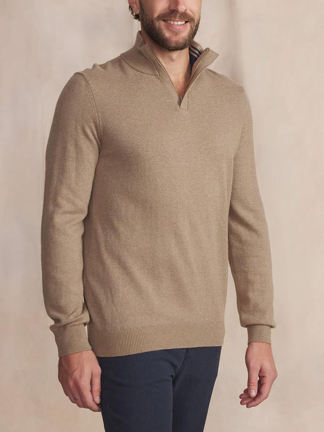 Pull Homme Col Camionneur Beige MALIKCAM