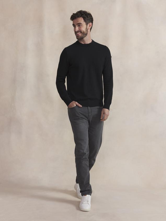 Pull Homme Noir MALIKRON