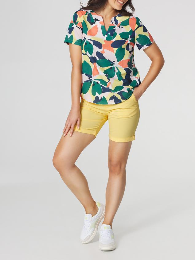 Blouse Femme Imprimés Exclusif TBS Vert AGLEAMIS