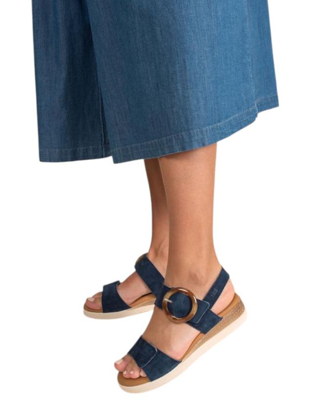 Sandales compensées femme marine PRALINE