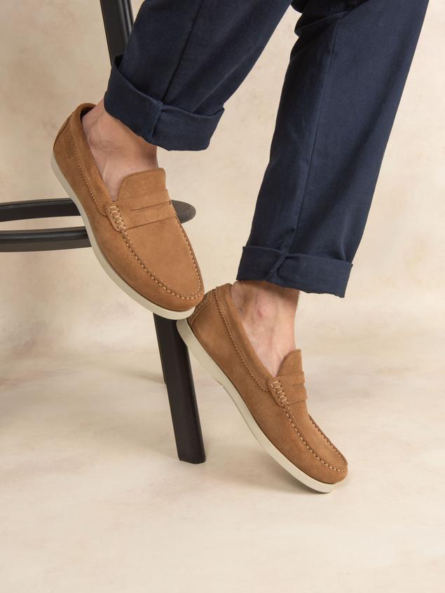 Mocassins homme havane PEROUSE