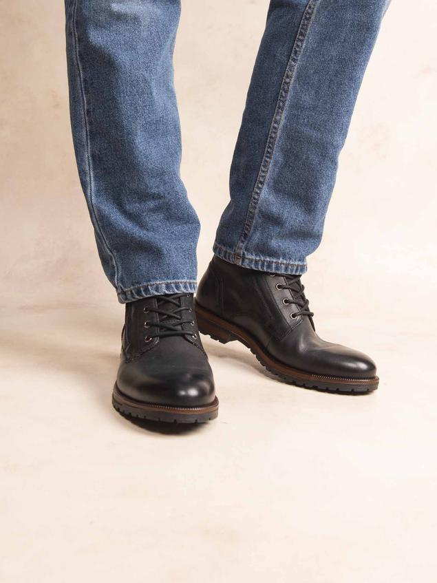 Bottines Homme Cuir Noir THIERNO