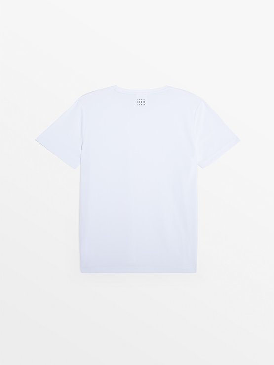 Tee Shirt Homme Anti-UV Manches Courtes Blanc