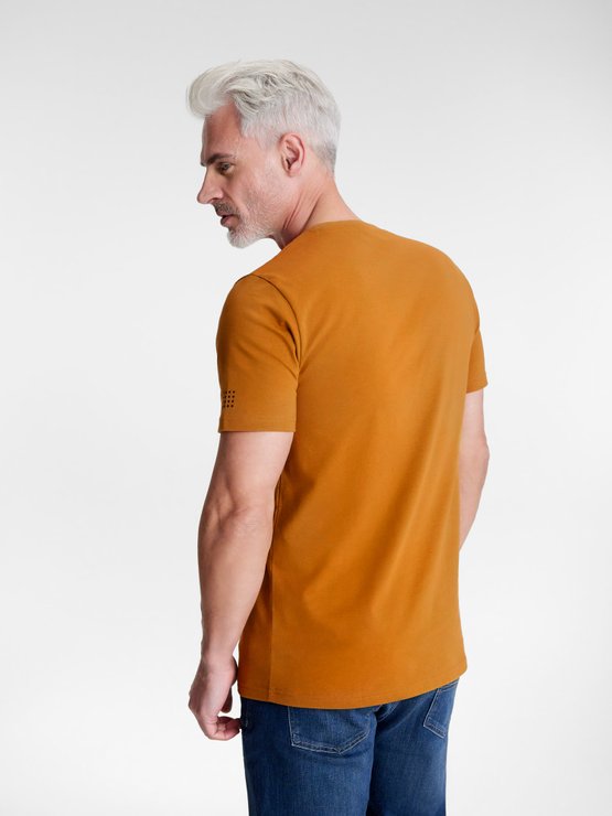 Tee-Shirt Homme Motif Exclusif Coton Bio Marron