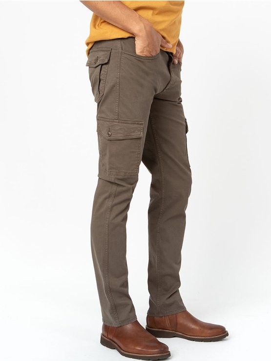Pantalon Cargo Homme Coton Biologique Kaki