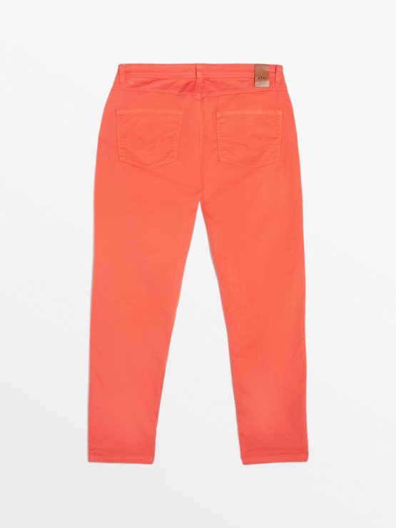 Pantalon Femme 7/8 Coton Bio Orange