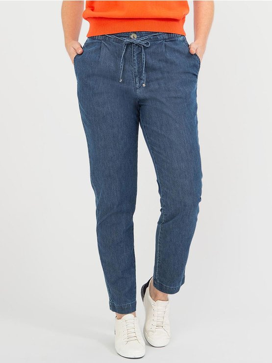 Pantalon Femme Coton Effet Jean
