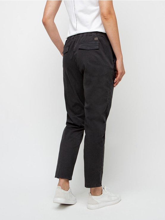 Pantalon Fluide Femme Coton Biologique Noir