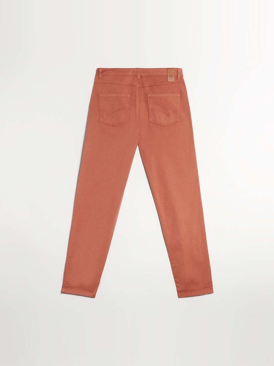 Pantalon Femme 7/8 Coton Biologique Orange
