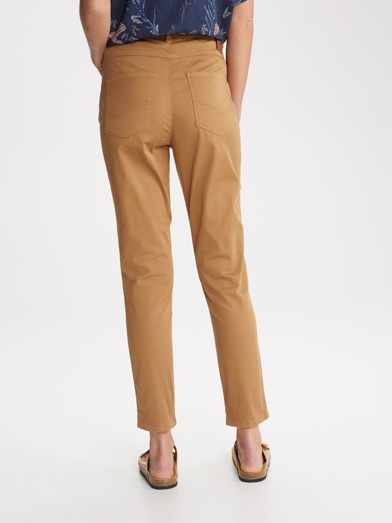 Pantalon Femme 7/8 Coton Biologique Marron