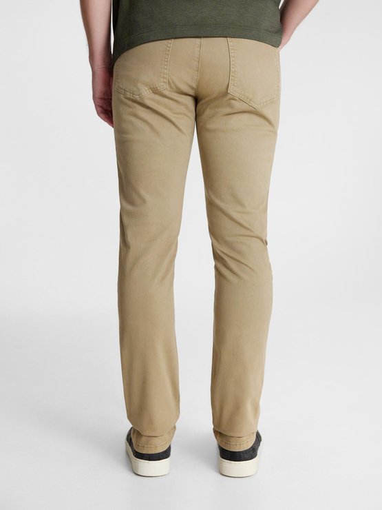 Pantalon Homme Coton Stretch Beige