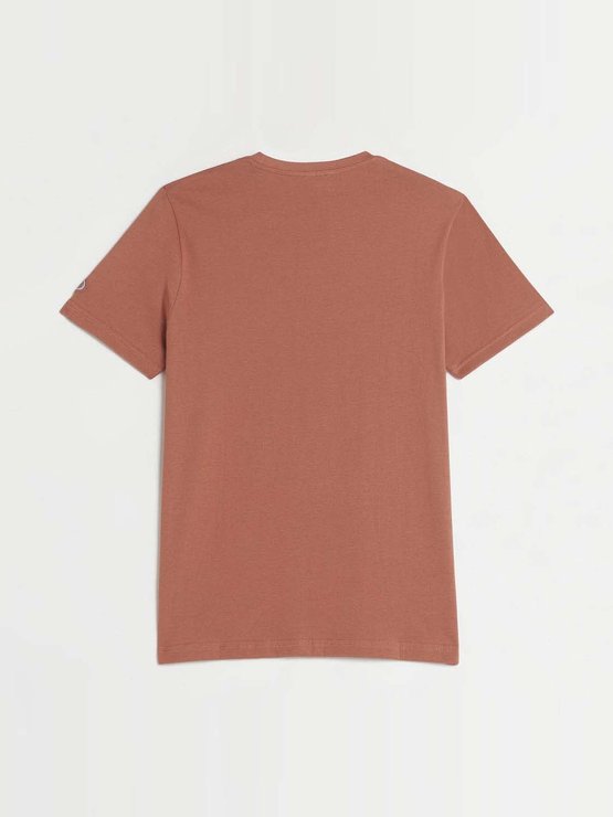 Tee-Shirt Homme Coton Bio Rayures Orange