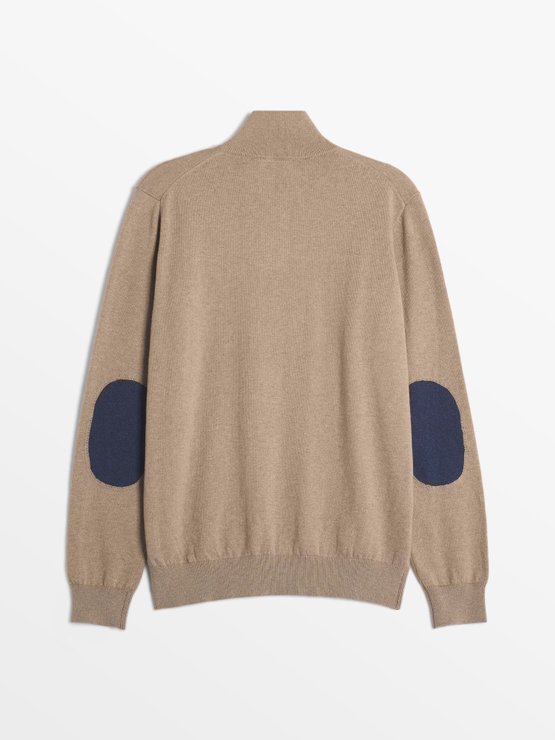 Pull Homme Col Camionneur Beige