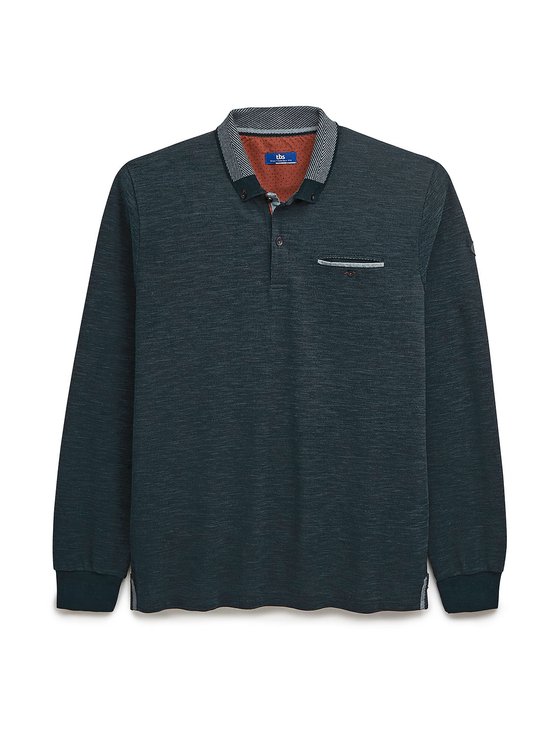 Polo Homme Manches Longues Marine Polo Homme Manches Longues Marine