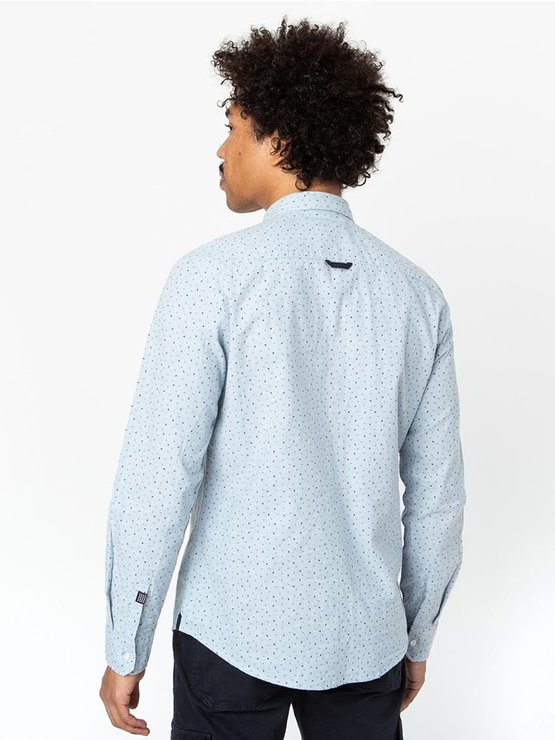 Chemise Homme A Motif Coton Bleu Clair Chemise Homme A Motif Coton Bleu Clair