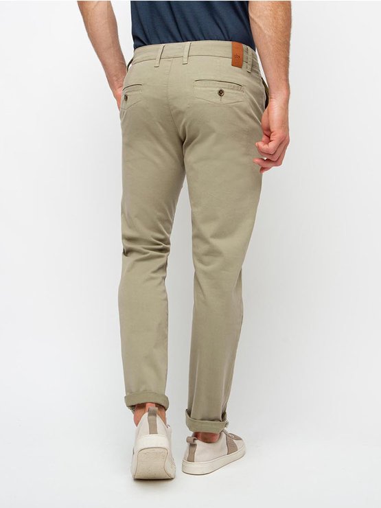 Pantalon Chino Homme Coton Biologique Kaki