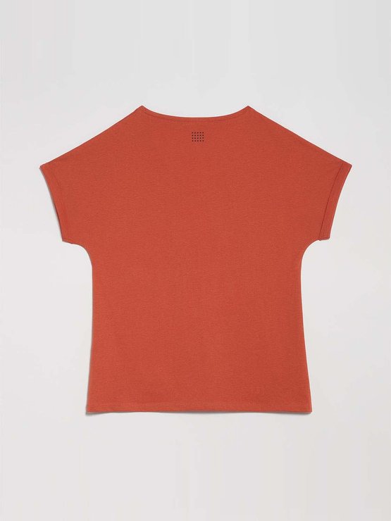 Tee Shirt Femme Print Exclusif Coton Bio Sienne