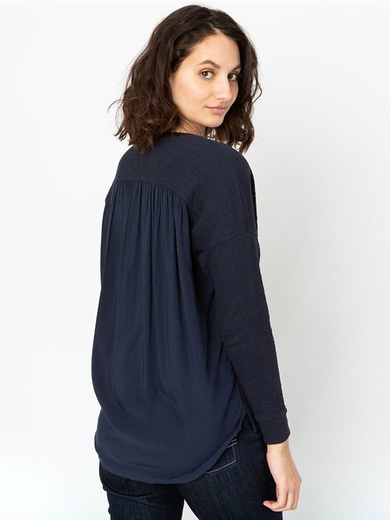 Tee-Shirt Femme Manches Longues Marine Tee-Shirt Femme Manches Longues Marine
