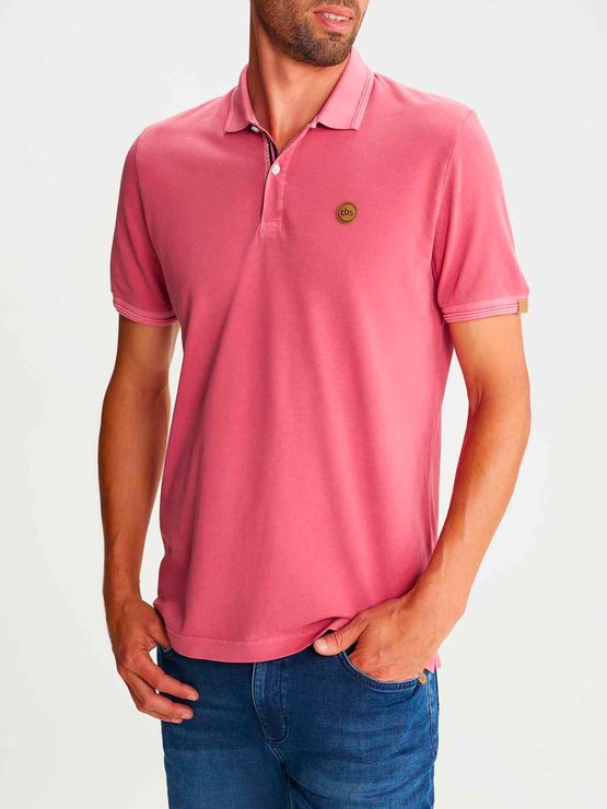 Polo Homme Manches Courtes Rose
