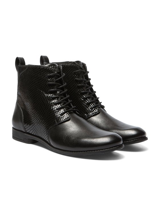 Boots Femme Cuir Noir