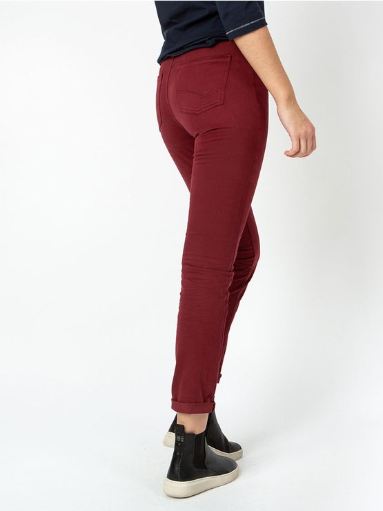 Pantalon Femme Coton Biologique Rouge